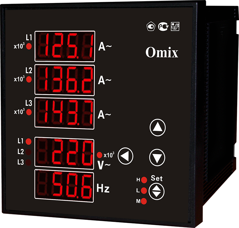 Мультиметр трехфазный щитовой Omix P99-M(AVF)-3-0.5